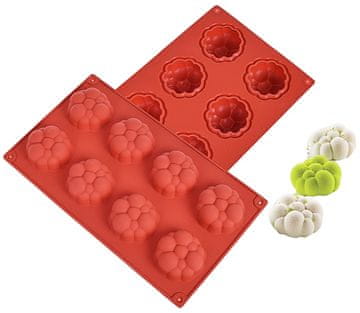 Silikonski kalup za monoporcije MINI BUBBLES BĄBLE s 8 udubljenja