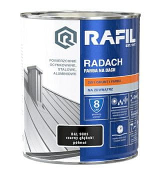 RAFIL Radach krovna boja tamno crna polumat 0,75 l