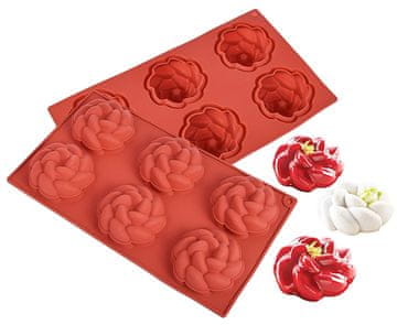 Silikonski kalup FLOWERS KWIAT za 6 dijelova