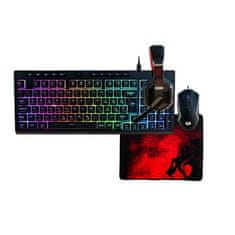 Redragon Combo S149-BA Set 4u1, tipkovnica SLO/HR, miš, slušalice i podloga
