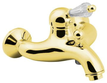 SAPHO Zlatna Zidna Miješalica SAPHO KIRKÉ CRYSTAL s Swarovski Ručkom Retro Dizajn