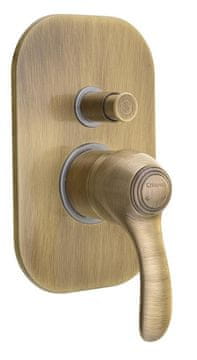 SAPHO KIRKÉ podžbukna tuš miješalica, 2 izlaza, brončana retro dizajn