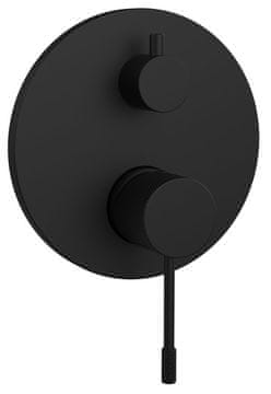 SAPHO SOLARIS Ugradbena Tuš Baterija, Crna Mat, 2 Izlaza