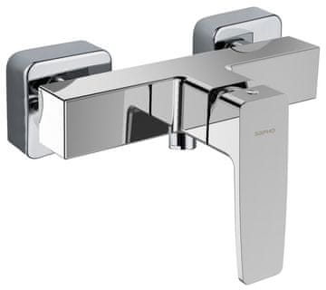 SAPHO TURSI Zidna Tuš Miješalica, Kromirana - Kvadratni Dizajn 125mm