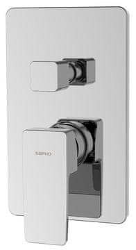 SAPHO TURSI ugradbena tušna baterija, 2 izlaza, kromiran završetak