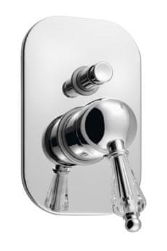 SAPHO Retro Tuš Baterija sa Swarovski Kristalom, 2 Izlaza, Kromirana, Sapho KIRKÉ CRYSTAL