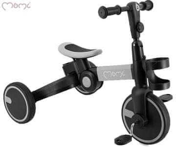 MoMi FILO 3u1 dječja kolica, višenamjenska, prilagodljiv, sklopiva, sivo-crna