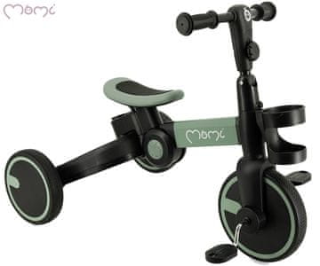 MoMi FILO 3u1 hodalica za bebe, višenamjenska, podesiva, sklopiva, zeleno-crna