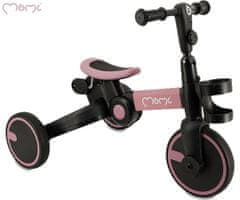 MoMi FILO 3u1 hodalica za bebe, višenamjenska, podesiva, sklopiva, ružičasto-crna