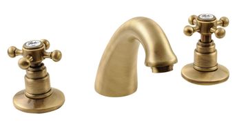 SAPHO ANTEA retro miješalica za umivaonik s ispustom, brončana završna obrada