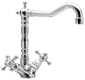 SAPHO ANTEA Retro Stojna Slavina s Izljevom i Otvaranjem, Kromirana, SAPHO