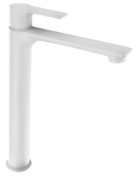 SAPHO PAX Visoka Bijela Mat Slavina za Umivaonik - Prošireni Izljev