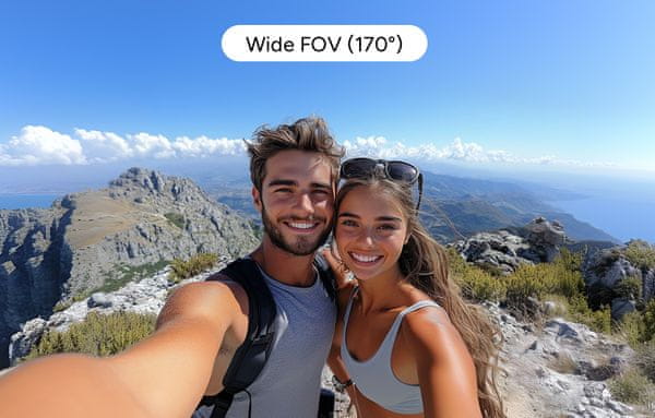 Širok kot pogleda za popolne posnetke