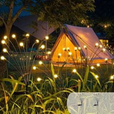 HOME & MARKER® Vremenski otporne solarne LED svjetiljke za vrt, 6 žarulja, za vanjsku uporabu | SOMPEX