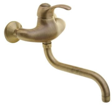 SAPHO KIRKÉ zidna slavina retro dizajna, bronca