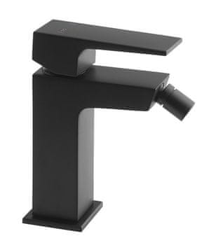 SAPHO DIMY crna mat bidetska slavina, stojeća, kvadratnog dizajna, Prava za modernu kupaonicu