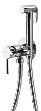 SAPHO Podžbukna bide slavina sa Stop tušem, 1,2m crijevo, okrugla, kromirana