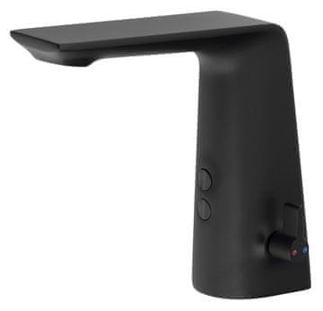 SAPHO Bezkontaktna slavina s regulacijom temperature, crna mat, 6V DC (4xAA)