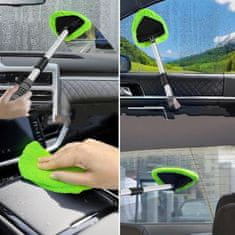 JOIRIDE® Podesivi čistač vjetrobranskog stakla s mikrofibrom, zakretna glava 180°, teleskopska drška | MICROLINKA