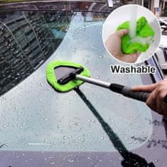 JOIRIDE® Podesivi čistač vjetrobranskog stakla s mikrofibrom, zakretna glava 180°, teleskopska drška | MICROLINKA