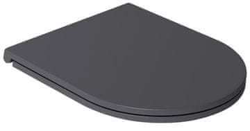 SAPHO ISVEA INFINITY WC sjedalica, SLIM, Soft Close, Easy Take, antracit Duroplast