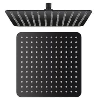 SAPHO SLIM Kvadratni Stropni Tuš, Crna Mat, 300x300mm