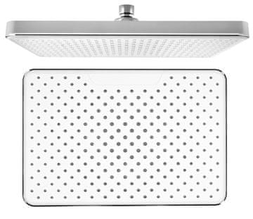 SAPHO Pravokutna Tuš Glava, Krom-Plast, AntiCalc, 205x305mm