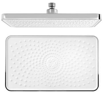 SAPHO Pravokutna Tuš Glava, 300x180mm, Silikonske Mlaznice, ABS/Krom/Bijela