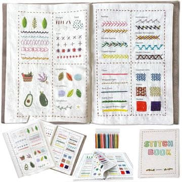Cool Mango knjiga za vezenje za početnike – vodič korak po korak s ilustriranim uzorcima - StitchBook