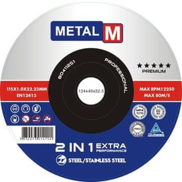 Metal M rezna ploča 115x1,0x22,23 T41, 50 komada