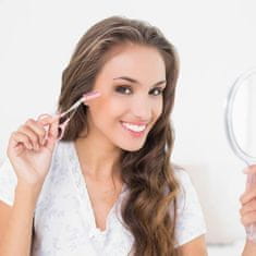 FRILLA® Precizne škare za obrve od nehrđajućeg čelika sa sigurnosnim češljem, ergonomska drška, kompaktne | SCIBROW