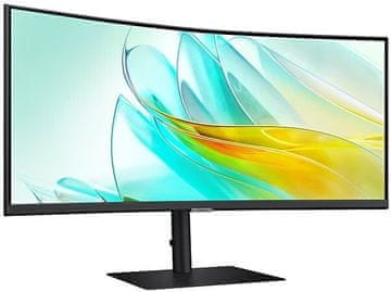 Samsung 86,4 cm / 34 inča (3440 × 1440) Samsung ViewFinity S6 S34C650TAU 21:9 UWQHD zakrivljeni 5 ms 100 Hz HDR10 2 × Thunderbolt 4 HDMI DP zvučnici bijeli