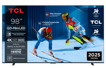 TCL 98C71K TV, 249 cm (98), 4K QD-Mini LED HDR Premium, Google TV, 144Hz, Bang &amp; Olufsen zvuk