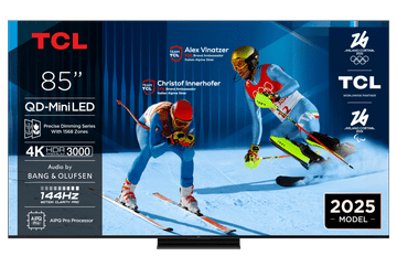 TCL 85C71K TV, 215 cm (85), 4K QD-Mini LED HDR Premium, Google TV, 144Hz, Bang &amp; Olufsen zvuk