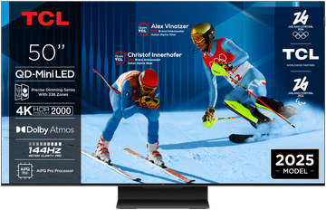 TCL 50C71K TV, 126 cm (50), 4K QD-Mini LED HDR Premium, Google TV, 144Hz, Dolby Atmos