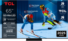 TCL 65C71K TV, 165 cm (65), 4K QD-Mini LED HDR Premium, Google TV, 144Hz, Bang &amp; Olufsen zvuk