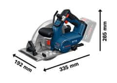 BOSCH Professional GKS 18V-68-2 Solo akumulatorska kružna pila (06016D0001)