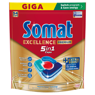 Somat Excellence 5u1 tablete za perilicu posuđa, 54/1