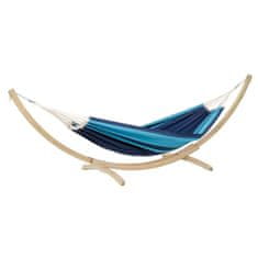 Set Drveni Stalak Kronos + Viseča Mreža Santana Blue