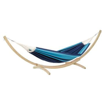 Amazonas Set Drveni Stalak Kronos + Viseča Mreža Santana Blue