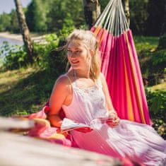 Amazonas Set Drveni Stalak Kronos + Viseča Mreža Santana Pink