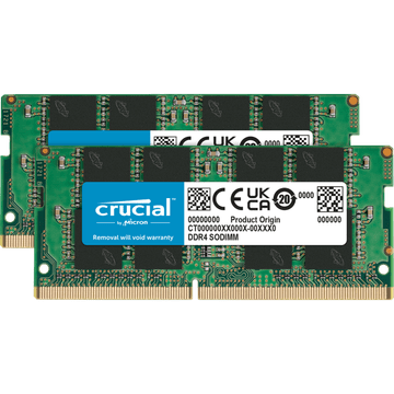 Crucial 32GB Kit (2x16GB) DDR4-3200 DIMM PC4-25600 CL22, 1.2V