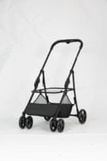 Qplay Bobbie kolica za pse i mačke, odvojiva košara, do 22 kg, crna (QP10C)