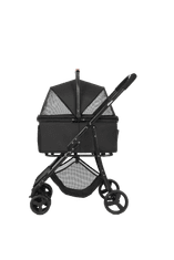 Qplay Bobbie kolica za pse i mačke, odvojiva košara, do 22 kg, crna (QP10C)