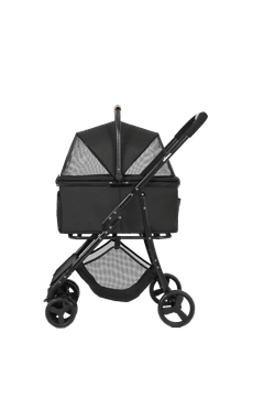 Qplay Bobbie kolica za pse i mačke, odvojiva košara, do 22 kg, crna (QP10C)