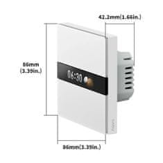 AQARA DS-K01D V1 pametni prekidač s zaslonom, LCD, Zigbee/bluetooth, bijeli