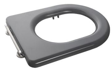 SAPHO MEDIC WC sjedalo, Soft Close, Easy Take, siva, Duroplast, 36,5x46 cm
