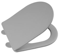 SAPHO PACO WC sjedalica, SLIM dizajn, Soft Close tehnologija, odvojiva, siva mat završna obrada