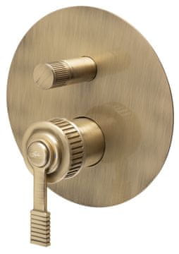 SAPHO VERSI ugradbena tuš baterija, 2 izlaza, brončana