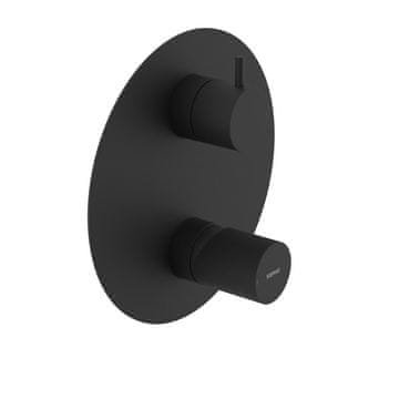 SAPHO ULTRATAP podžbudna tuš baterija, 3 izlaza, crna mat, okretni prekidač, moderni dizajn